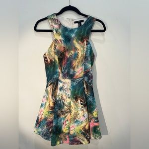 Colorful cocktail mini dress